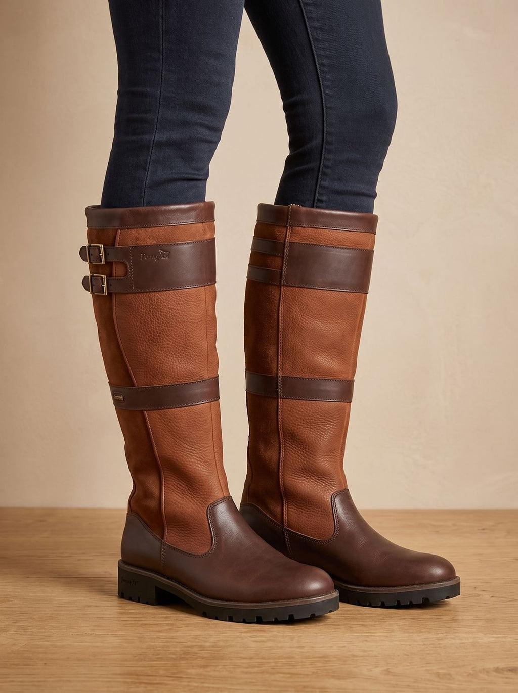 Botas camperas impermeables Aveline hasta la rodilla, ideales para paseos y días de lluvia