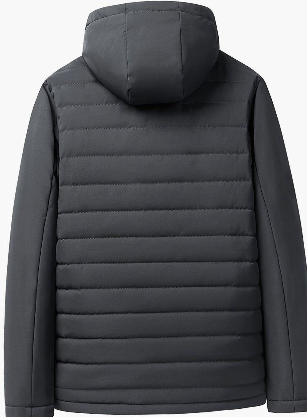 Chaqueta BRUMESKA en color negro doblada mostrando el forro polar