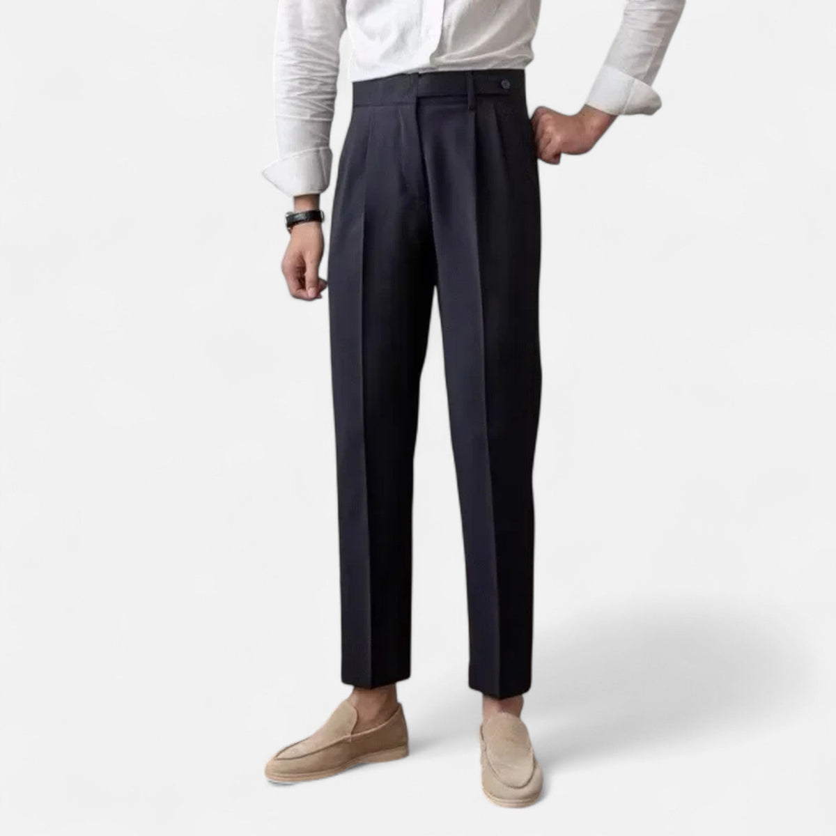 Diego | Pantalón Elegante de Estilo Italiano para Hombre con Corte Refinado y Tejido de Calidad - Noa Lagos