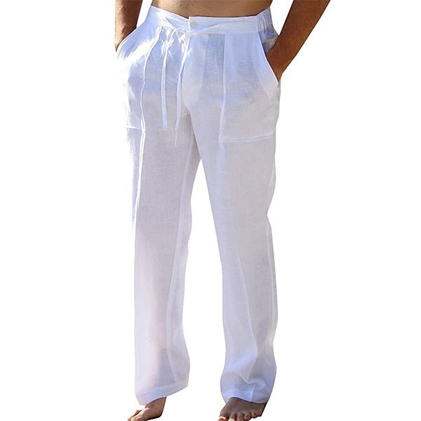 Ethan | Pantalones Ligeros Rectos con Pliegues Sutiles - Noa Lagos