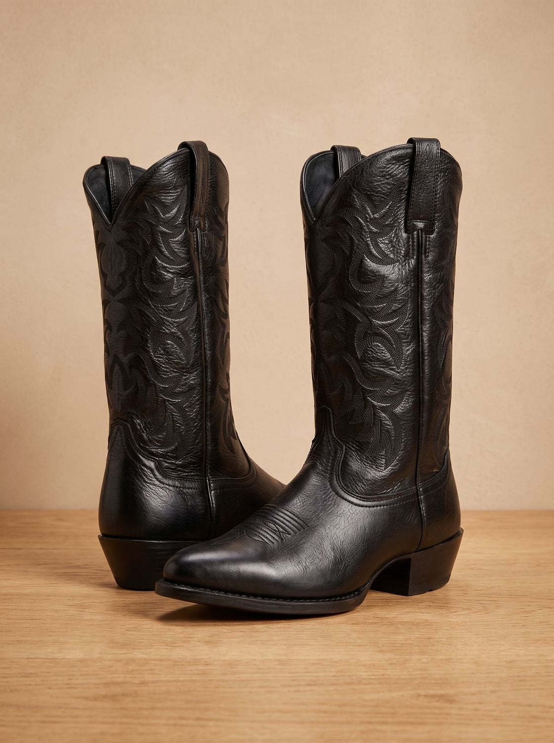 Botas cowboy mujer con puntera afilada y tacón apilado