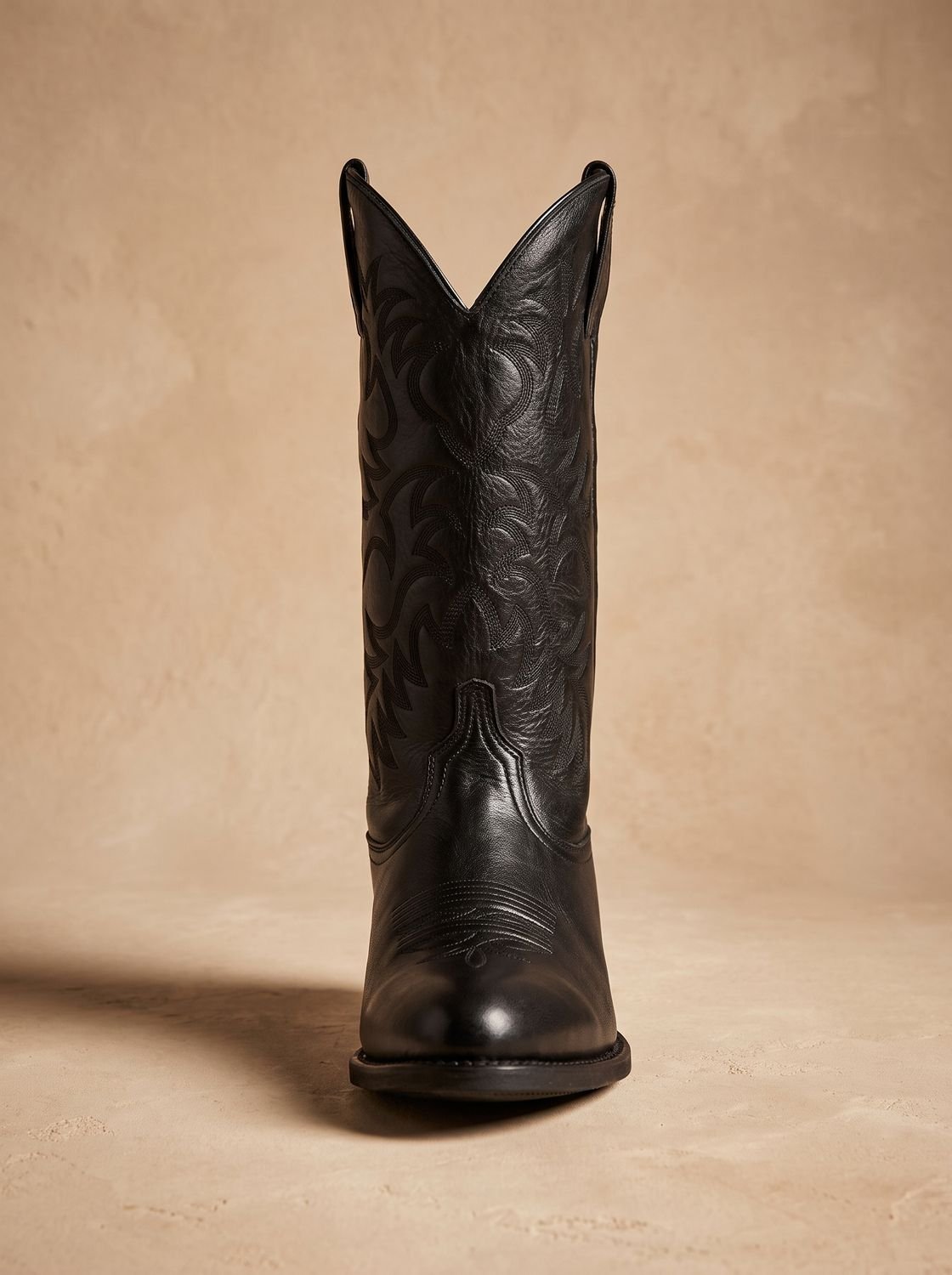 Botas camperas mujer color marrón con bordado tono sobre tono