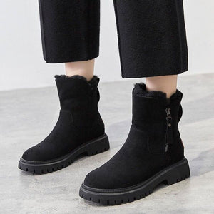 Botas de invierno Nórdika para mujer, vista frontal en color negro