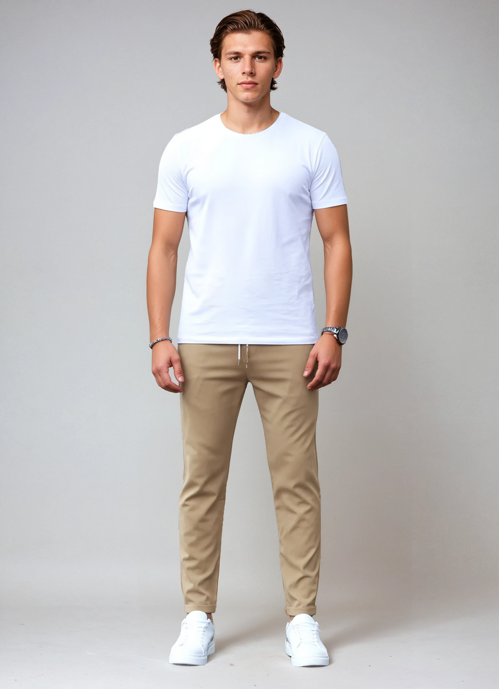 Pantalón chino slim fit THERON para hombre en color liso